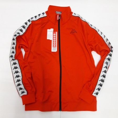 white and red kappa jacket