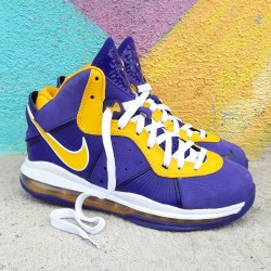 Nike Lebron 8 QS Lakers GS...